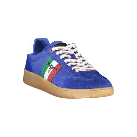 Esercito 1659 Blue Leather Men Sneaker - Hilstor