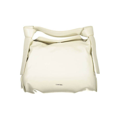 Calvin Klein Beige Polyester Handbag - Hilstor