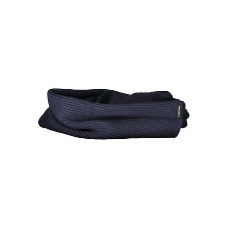 Calvin Klein Blue Cotton Scarf - Hilstor