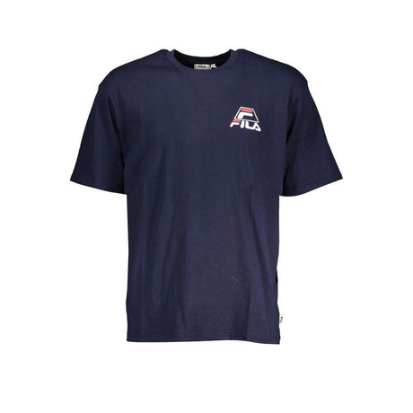 Fila Blue Cotton T-Shirt - Hilstor