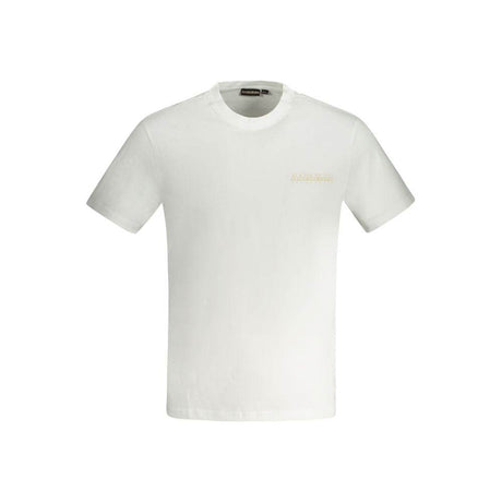Napapijri White Cotton T-Shirt - Hilstor