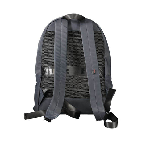 Blauer Blue Polyester Backpack - Hilstor