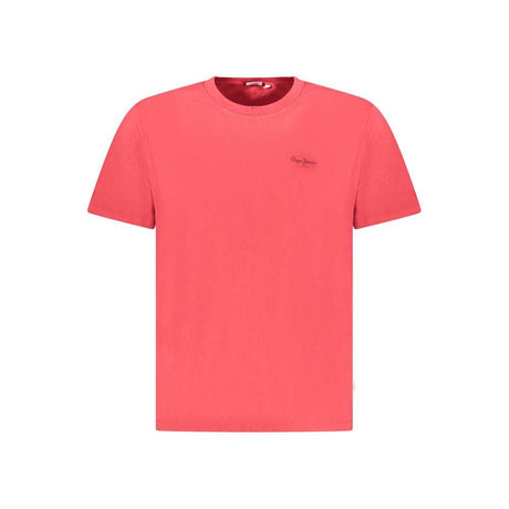 Pepe Jeans Red Cotton T-Shirt - Hilstor