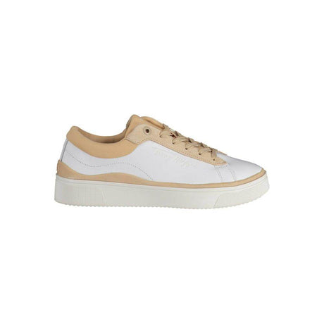 Tommy Hilfiger White Polyester Sneaker - Hilstor