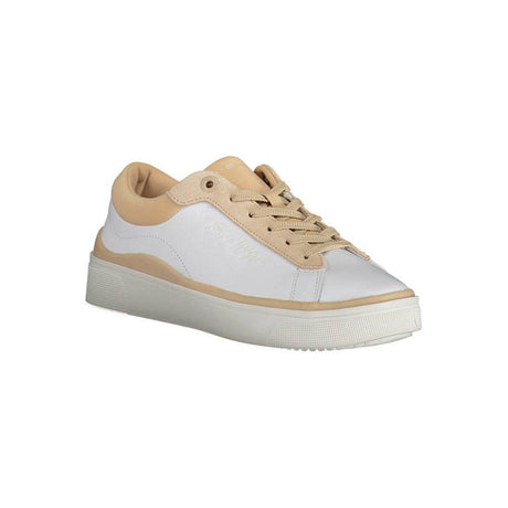 Tommy Hilfiger White Polyester Sneaker - Hilstor