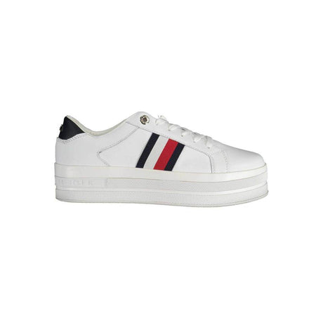 Tommy Hilfiger White Polyester Sneaker - Hilstor
