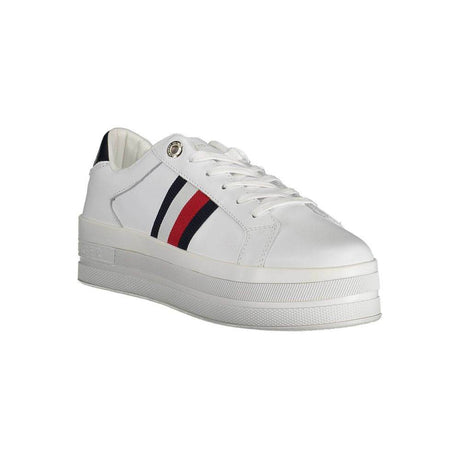 Tommy Hilfiger White Polyester Sneaker - Hilstor