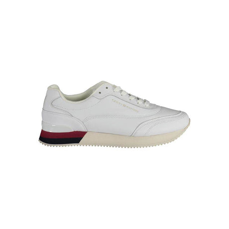 Tommy Hilfiger White Polyester Sneaker - Hilstor
