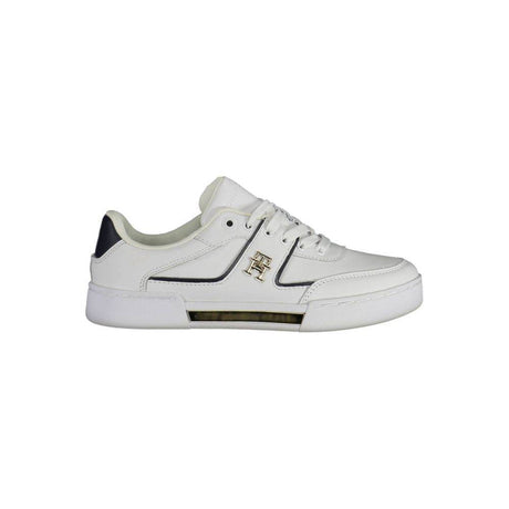 Tommy Hilfiger White Polyester Sneaker - Hilstor