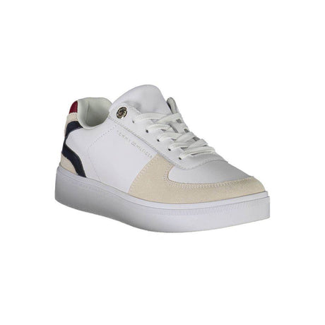 Tommy Hilfiger White Polyester Sneaker - Hilstor
