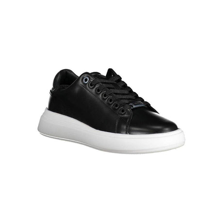 Calvin Klein Black Polyester Sneaker - Hilstor