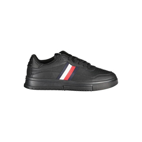 Tommy Hilfiger Black Polyester Sneaker - Hilstor
