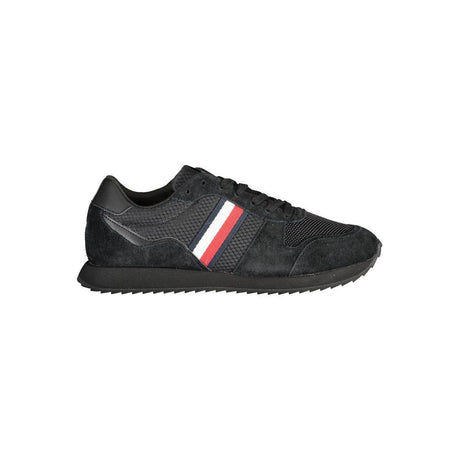 Tommy Hilfiger Black Polyester Sneaker - Hilstor