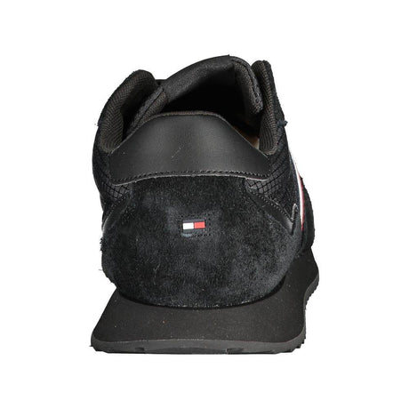 Tommy Hilfiger Black Polyester Sneaker - Hilstor