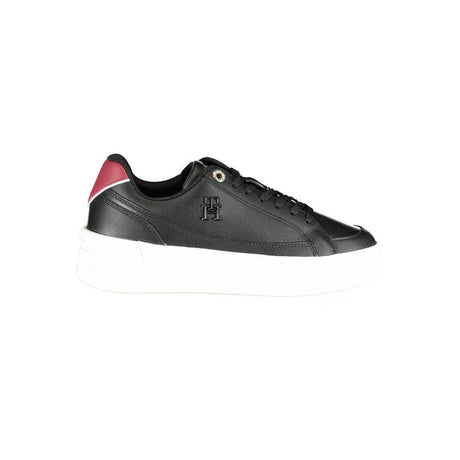 Tommy Hilfiger Black Polyester Sneaker - Hilstor