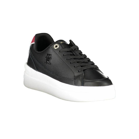 Tommy Hilfiger Black Polyester Sneaker - Hilstor