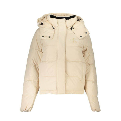 Calvin Klein Beige Polyester Jackets & Coat - Hilstor