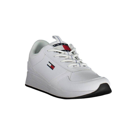 Tommy Hilfiger White Polyester Sneaker - Hilstor