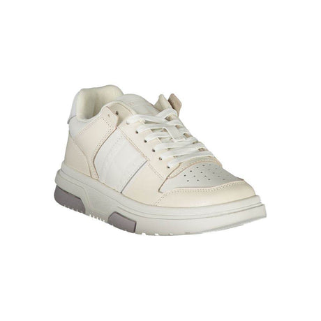Tommy Hilfiger White Polyester Sneaker - Hilstor