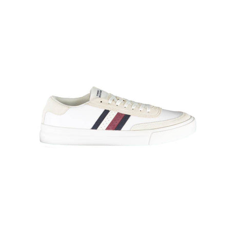 Tommy Hilfiger White Polyester Sneaker - Hilstor