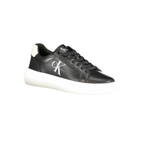 Calvin Klein Black Polyester Sneaker - Hilstor