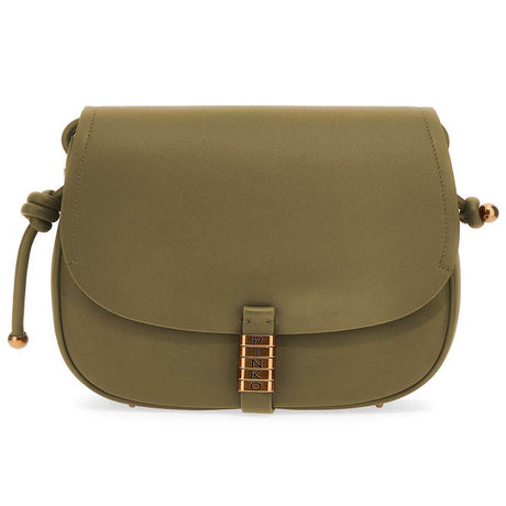 PINKO Green Leather Crossbody Bag - Hilstor