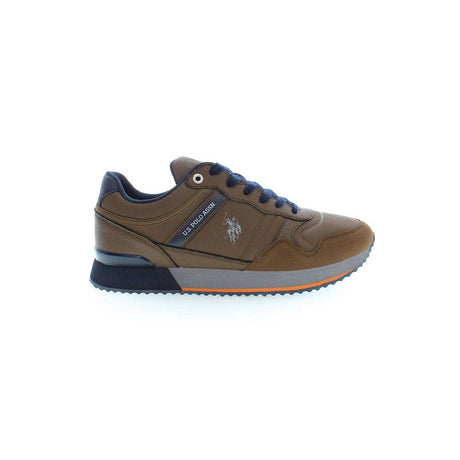 U.S. POLO ASSN. Brown Polyester Sneaker - Hilstor