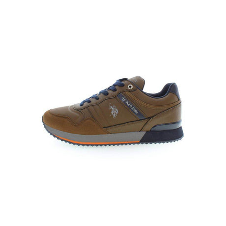 U.S. POLO ASSN. Brown Polyester Sneaker - Hilstor