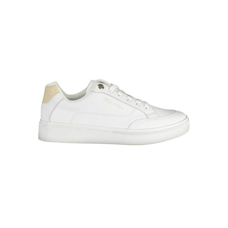 Tommy Hilfiger White Polyester Sneaker - Hilstor