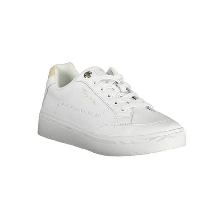 Tommy Hilfiger White Polyester Sneaker - Hilstor
