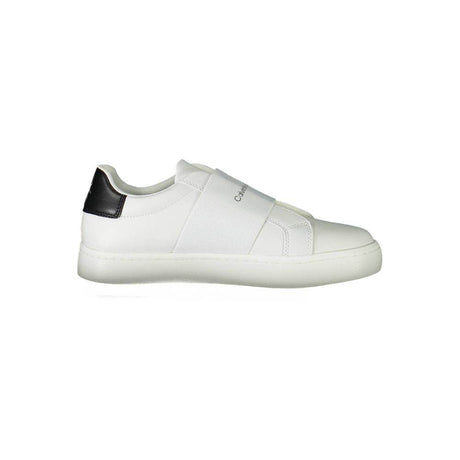 Calvin Klein White Polyester Sneaker - Hilstor