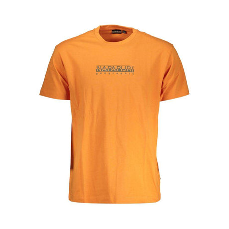 Napapijri Orange Cotton T-Shirt - Hilstor