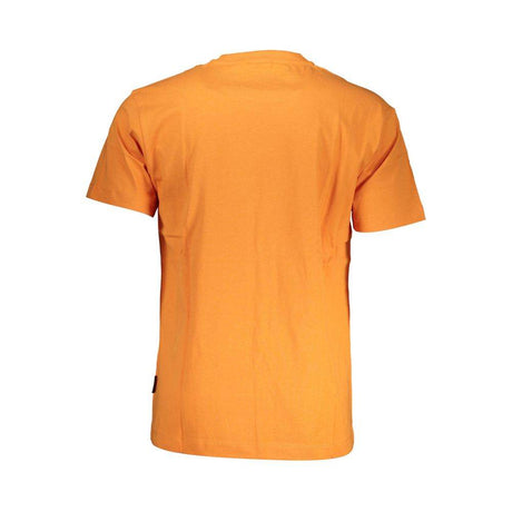 Napapijri Orange Cotton T-Shirt - Hilstor