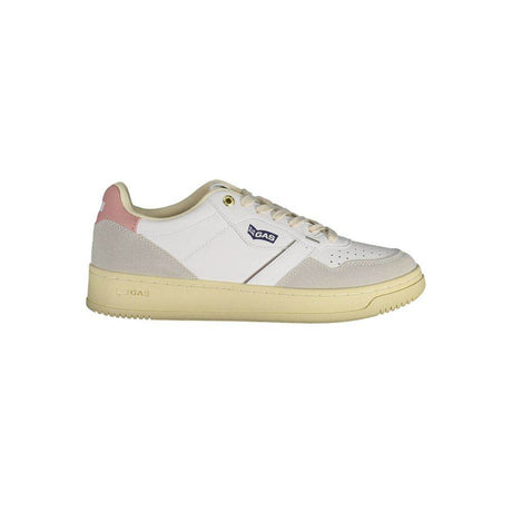 Gas White Artificial Leather Sneaker - Hilstor