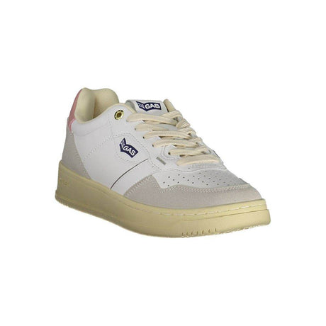 Gas White Artificial Leather Sneaker - Hilstor