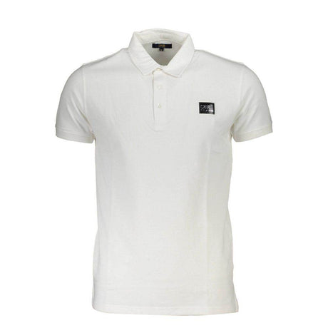 Cavalli Class White Cotton Polo Shirt - Hilstor