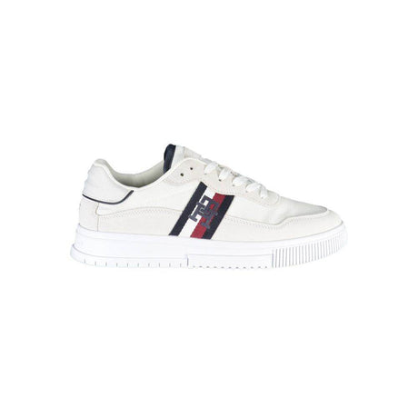 Tommy Hilfiger White Polyester Sneaker - Hilstor