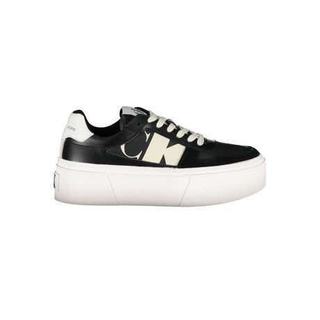 Calvin Klein Black Polyester Sneaker - Hilstor