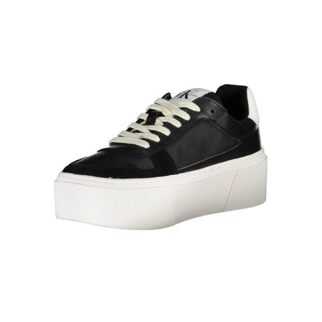 Calvin Klein Black Polyester Sneaker - Hilstor
