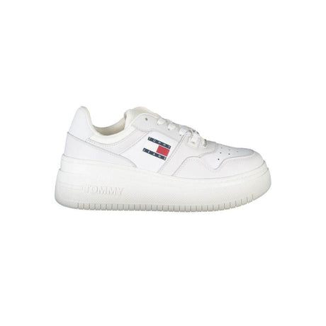 Tommy Hilfiger White Polyester Sneaker - Hilstor