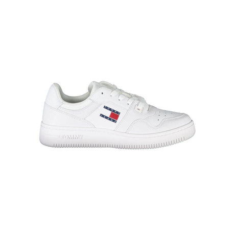 Tommy Hilfiger White Polyester Sneaker - Hilstor