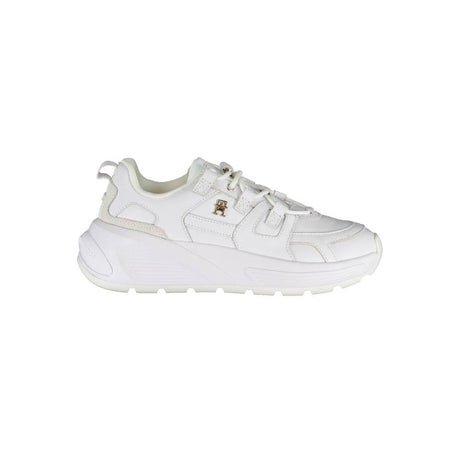 Tommy Hilfiger White Polyester Sneaker - Hilstor