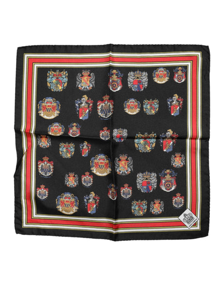 Dolce & Gabbana Multicolor Silk Square Men Foulard Scarf - Hilstor