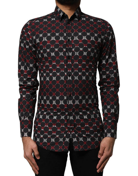 Dolce & Gabbana Multicolor Cotton GOLD Long Sleeves Shirt - Hilstor