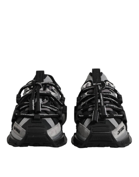 Dolce & Gabbana Multicolor Panelled Space Sneakers Shoes - Hilstor
