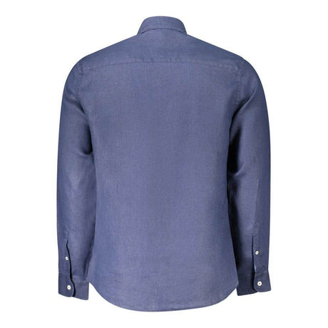 North Sails Blue Linen Shirt - Hilstor