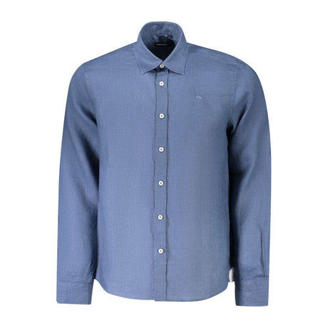 North Sails Blue Linen Shirt - Hilstor