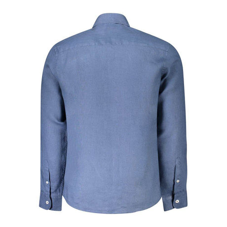 North Sails Blue Linen Shirt - Hilstor