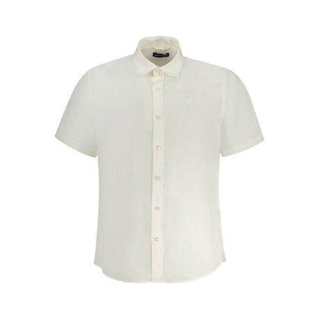North Sails White Linen Shirt - Hilstor