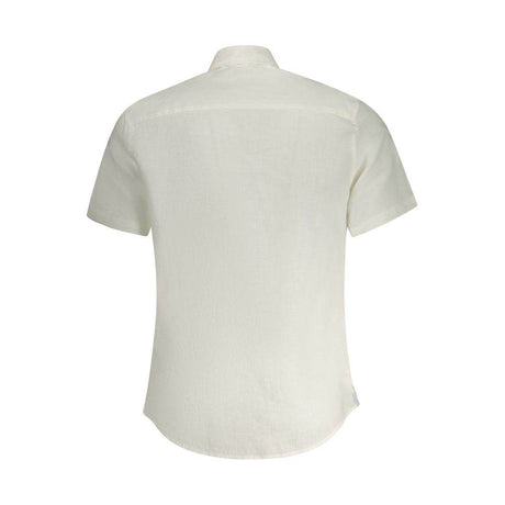 North Sails White Linen Shirt - Hilstor